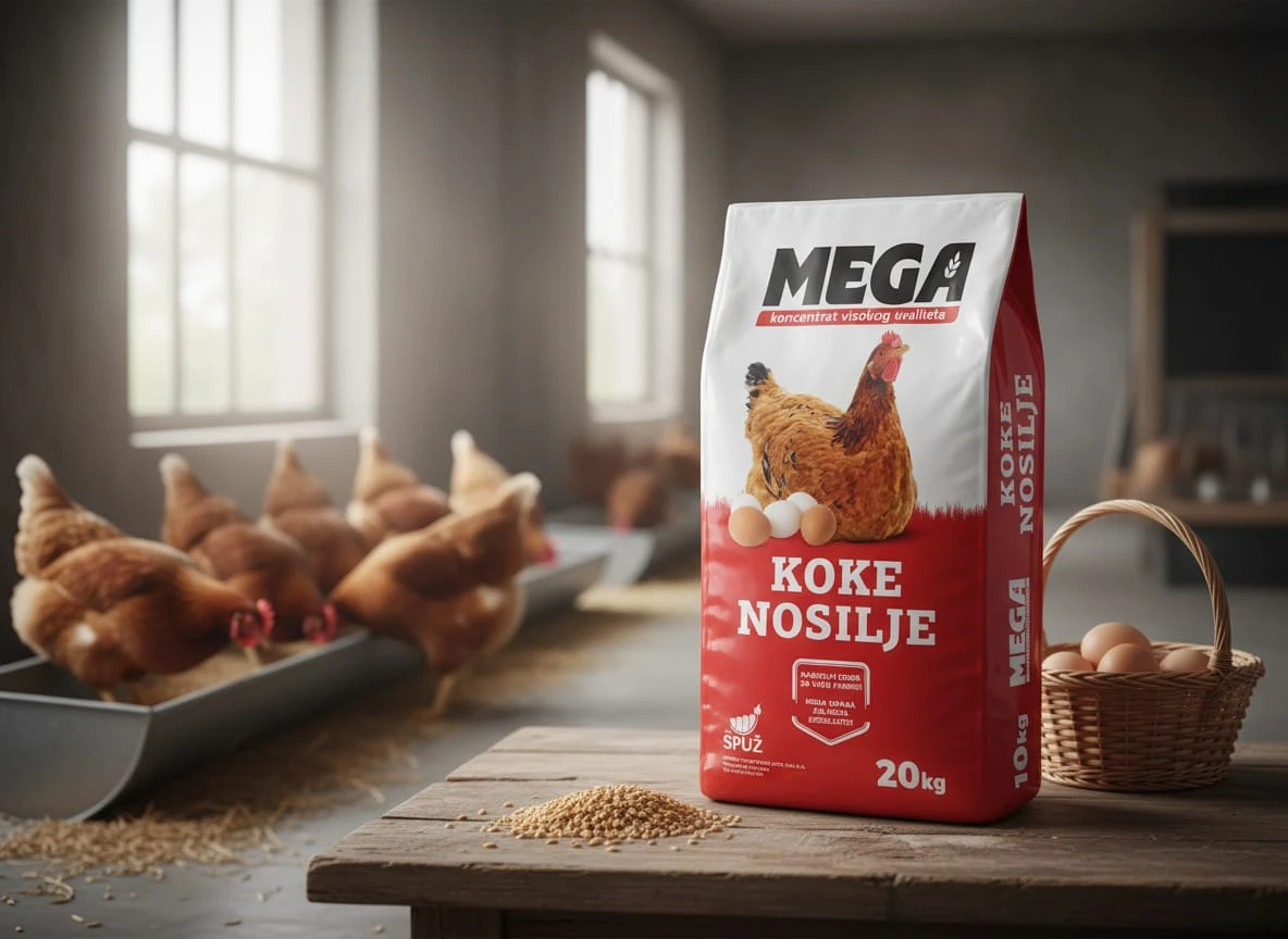 MEGA laying-hen feed — Spuž Animal Feed Factory